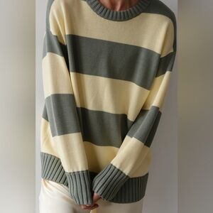 ISO Donni Cotton Crewneck Lemon/Dill